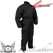 WEISE TEMPEST BLACK WATERPROOF ONE PIECE MOTORCYCLE MOTORBIKE OVERSUIT