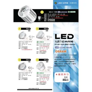 【燈飾林】一年保固 LED MR16 軌道燈 專櫃款 投影燈 投射燈 5W 823-1另有6W 7W 8W COB10W