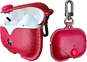 Apple Airpods 3 Charging Case Cover, Modos Logicos PU Leather Case Compatible with Apple Airpods 3 / Airpods Pro Charging Case - Red
