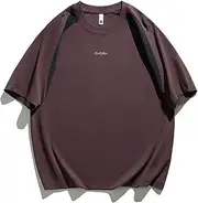 Men's UPF 50+ Quick-Dry T-Shirt,Sun Protection Athletic Top for Outdoor Sports and Gym