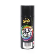 5 Star Enamel Spray Paint Gloss Black 250g