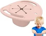 Silicone Snack Containers, Cowboy Hat Spill Proof Snack Cup Container Food Catcher, Dishwasher Safe Baby Food Bowl for Eating Training