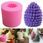 Pine Cone 3D Candle Mould Perfume Soap Candle Making Wax Silicone Mold