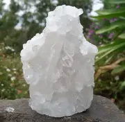 CLEAR QUARTZ CRYSTAL CLUSTER - 575g - Standing - Clarity, Healing, Altar Stone