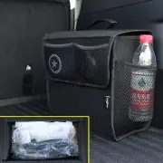 Auto Foldable Boot Organizer Rear Trunk Storage Bag Felt Box Extra Net Pockets ！