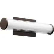 Quorum LED 18" Gl/Acr Vanity, Oiled Bronze - 912-18-86