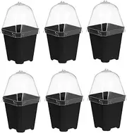 JOINPAYA 10Pcs Thickened Plastic Square Nursery Pots for Gardening Germination Flower Planting Drainage for Seedlings for Succulents Plants