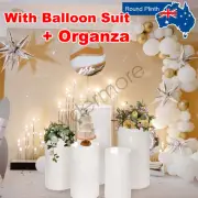 50/55/60/75/90cm Cake Dessert Stand Wedding Round Plinth Cylinder Pedestal Set