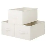 3 Pack Large Fabric Storage Bins for Shelves | 14.57x10.24x9.5in Closet Stora...