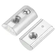 M3 t Spring Nut, 25 Pcs 2020 Series Half Round Roll in Spring with Slot 5.8mm