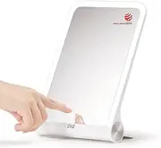 EKO - iMira Foldable LED Mirror - Ultra Clear, Portable, and Rechargeable Vanity Mirror with Adjustable Brightness - H26cm x W18cm x D4cm