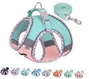 No Pull Dog Harness and Leash Set, Step in Adjustable Dog Harness with Padded