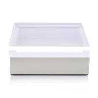 在飛比找momo購物網優惠-【Finara 費納拉】夏琳-正方形珠寶首飾盒-L(奶油白色