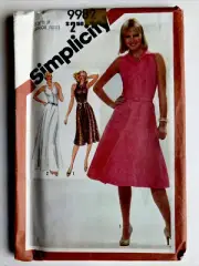 Rare UNCUT Simplicity 9982 Junior Petites Pullover Dress 11 Sewing Pattern
