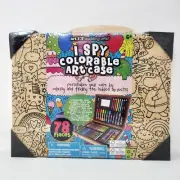 Art 101 Budding Artist I Spy Colorable Art Case 78 Piece Set