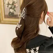 Butterfly Hair Claw 13# - Butterfly Hair Claw - Gold - One Size
