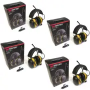 (4 Pack) Worktunes AM/FM Headphones for 3M, Peltor 70006983178, 90541-80025T