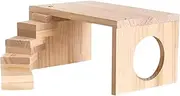 Platforms for Hamster Cage | Hamster Hideouts with Ladder Bridge | Pet Enrichment Exercise Activity Toy for Dwarf Guinea Pigs Chinchillas Mice