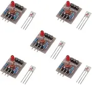 5pcs Laser Sensor Module Non-Modulator Tube Laser Receiver Detection Module Relay Switch 5V for Arduino