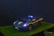 Autoart 1/43, Lamborghini Gallardo Police car, LED tuning by MBW