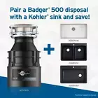 InSinkErator Garbage Disposals Standard Series Badger 500, 1/2HP Continuous Feed