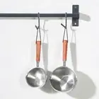 Cooking Chocolate Wooden Handle Oil Poured Pot Cookware Frying Pan Saucepan