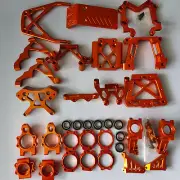 Alloy CNC Wheel Hub Carrier + Bulk Head + Shock Tower for HPI Baja 5b 5t 5sc