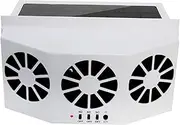 STOBAZA Solar Car Fan Pet Odor Relief Window Exhaust Vent Energy-Saving Simple Installation 3-Motor System