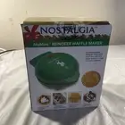 Nostalgia MyMini REINDEER Waffle Maker 5" Non-Stick Cooking Surface