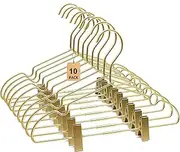 10PS Golden Metal 12.5 baby clothes Clips Hanger Children kids Coat hanger display and storage