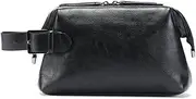 [JANeGWXRUuW] Men's Handbag Leather Wristlet Zipper Clutch Bag for Travel, Home, Camping