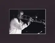 8X10" Matted Print Art Photo Classic Jazz Picture: Bob Brookmeyer, 1991