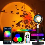 16 Colors RGB Photography Sunset Lamp Led Usb Projector Night Light Remote Neon