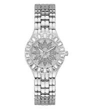 Guess Ladies Watch Wristwatch Firework GW0602L1 Stainless Steel Silver