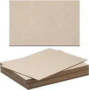 uxcell 7x5x0.06 Chipboard Sheets, 20Pcs Thick Book Board Binders Board Sturdy Bookbinding Supplies for Book Binding Cover, Gray