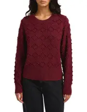[Marcs] Hunter Merino Bobble Knit Jumper in Red