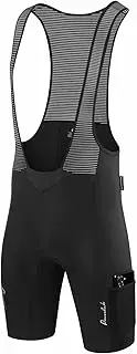 [Przewalski] Men's Cycling Bib Shorts for Gravel Bike, 4D Padded Biking Bib Shorts Riding Bicycle Tights
