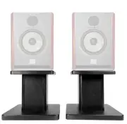 Rockville 8” Black Studio Monitor Speaker Stands For Focal SOLO6 BE Monitors