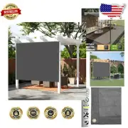 Custom 4x15 FT Dark Grey Shade Cloth - Durable UV Protection for Outdoor Comfort