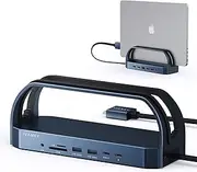 iVANKY 12-in-2 FusionDock 2 Vertical Docking Station Stand for MacBook Pro with 150W Power Adapter, Dual 4K@60Hz Monitor Dock for Mac M3/M4 Pro/Max Display 2x HDMI, 96W PD, 6 USB, Ethernet SD/TF Audio