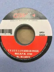 7" x 1/2" x 1-1/4" 60I SURFACE GRINDING WHEEL AZ FOR STAINLESS CGW #34324