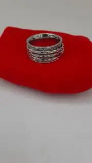 Sterling Silver Spinner Ring Stress Relieving Fidget Ring 7.30 Grams Size 6 GIFT