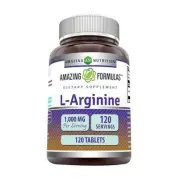 Amazing Formulas L-Arginine 120 Tabs 1000 mg