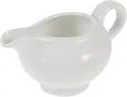 TOPPERFUN Ceramic Gravy Boat Elegant Sauce Container for Gravy Dressings Dips Premium Ceramic Gravy Pitcher for Home Restaurants Entertaining Present