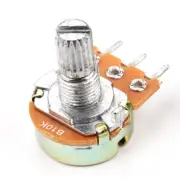 10 X 10K Ohm Linear Taper Rotary Potentiometer Panel B10K Pot 15mm Shaft Round