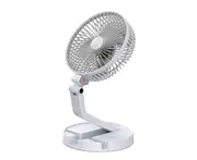 F02 Portable Folding Wall-mounted Desktop Small Fan with Table Lamp USB Cooling Equipment Office Desktop Retractable Storage