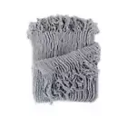 Dylan Grey Knitted Throw Rug fabric Throws & Afghans