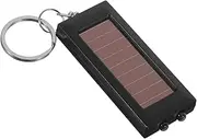 Solar Powered Keychain Flashlight Portable Emergency Light for Camping Hiking Travel Compact and Lightweight Survival Flashlight with Friendly Design