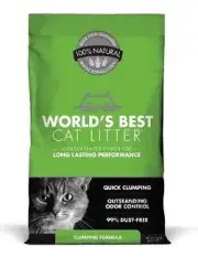 Flushable Cat Litter 14lb Lightweight Quick Clumping Odor Control Dust Free
