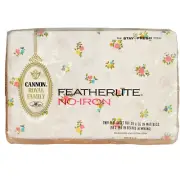 Vtg Cannon Royal Family Twin Flat Sheet Cottage Core Floral No Iron Featherlite